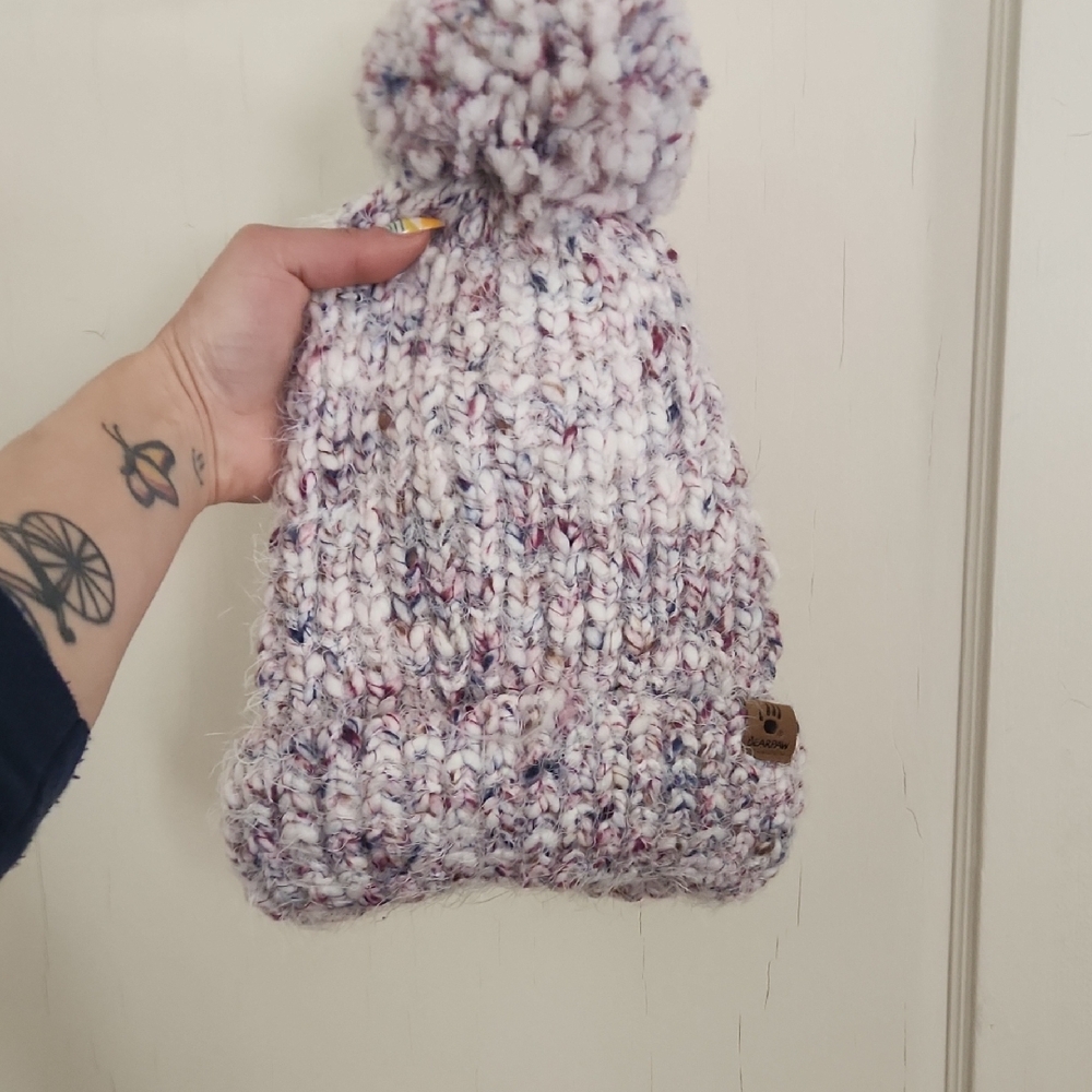 BearPaw Cozy Multicolor Knit Beanie